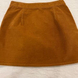 ASOS Corduroy Mustard Color Mini Skirt--US Size 8